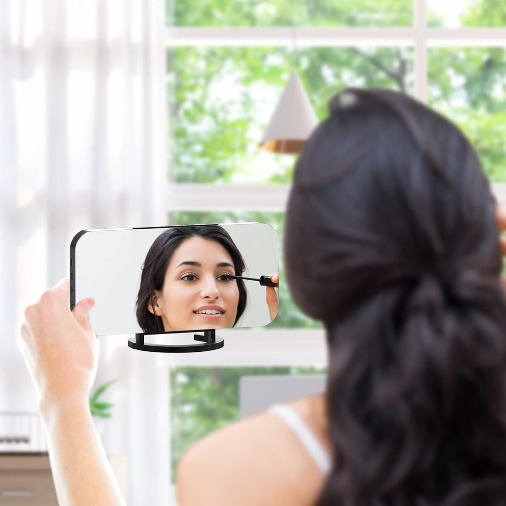 Digital Alarm Clock, Large LED Display, with USB Charger, Snooze Function Dim Mode Wall Hanging beside Desk Clock for Bedroom Black Room Decor