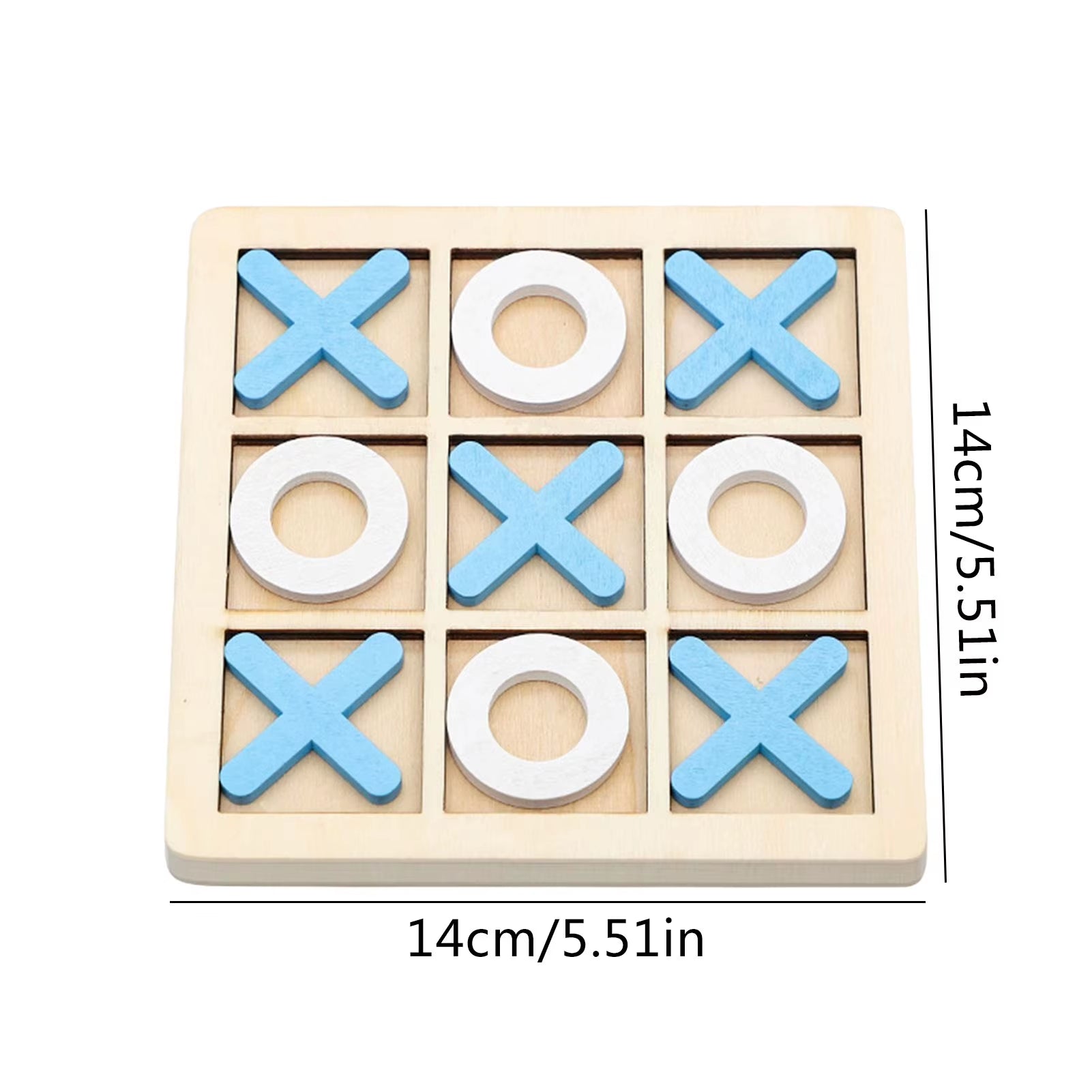 Parent-Child Interaction Wooden Board Game XO Tic Tac Toe Chess Funny Developing Intelligent Educational Toy Puzzles