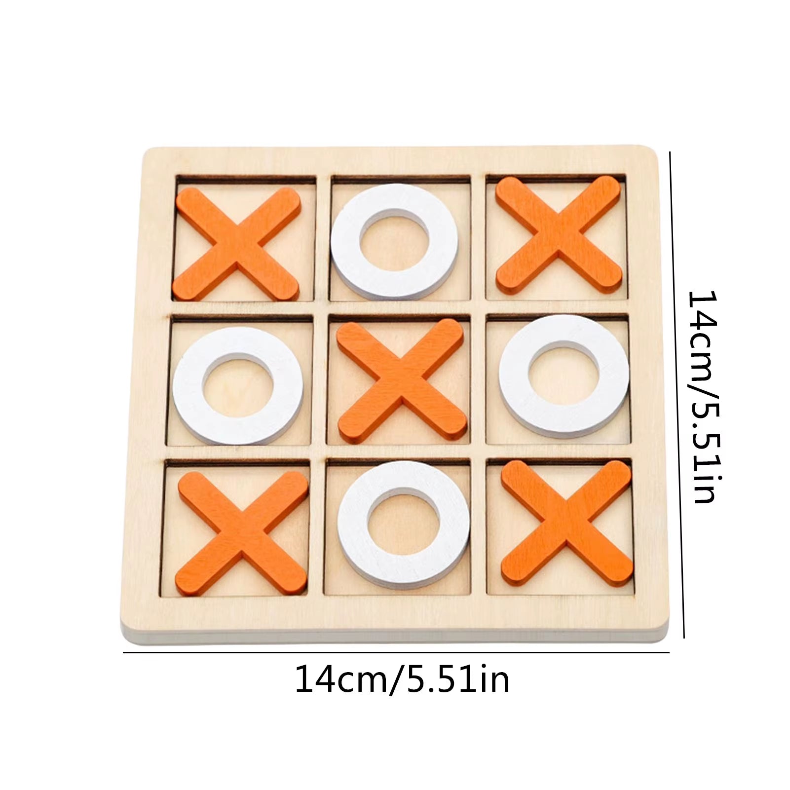 Parent-Child Interaction Wooden Board Game XO Tic Tac Toe Chess Funny Developing Intelligent Educational Toy Puzzles