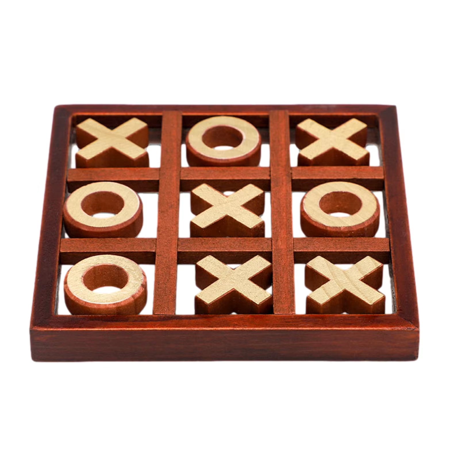 Parent-Child Interaction Wooden Board Game XO Tic Tac Toe Chess Funny Developing Intelligent Educational Toy Puzzles