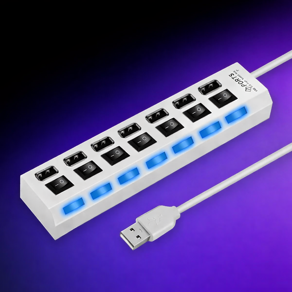USB 2.0 Hub – 4/7 Port Data Expander