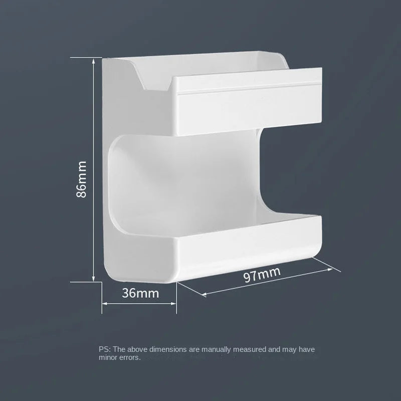 Wall-Mounted Storage Box with Phone Holder