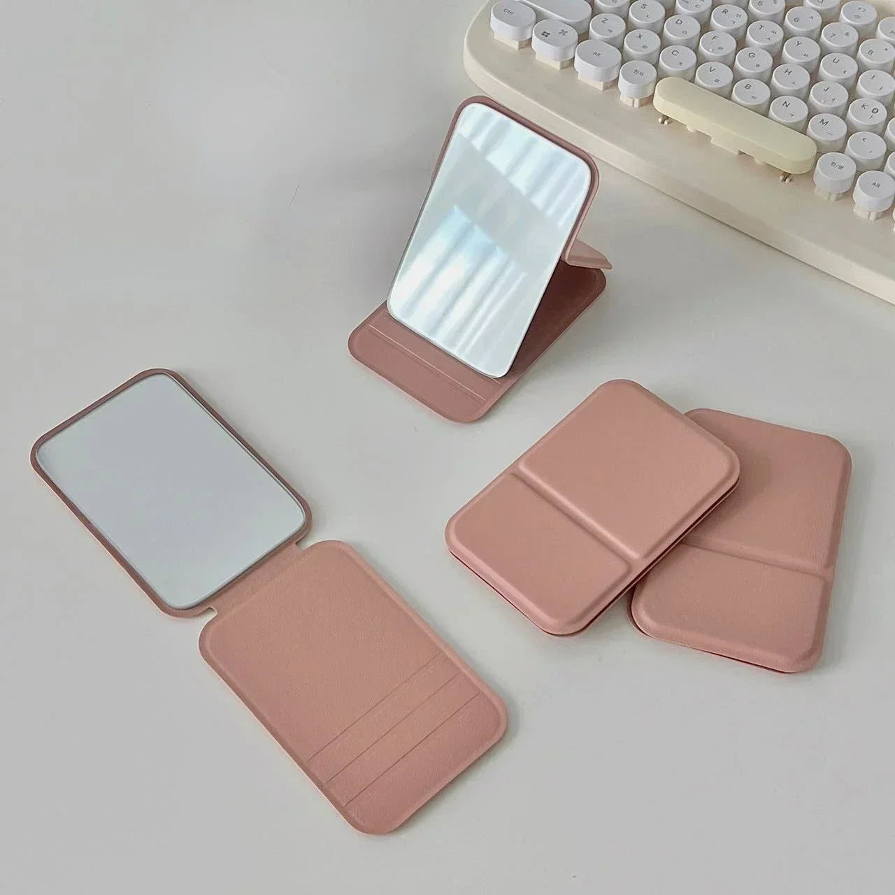 Portable Folding Makeup Mirror