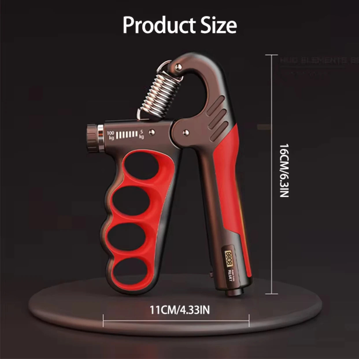 Adjustable Hand Grip Strengthener with Counter