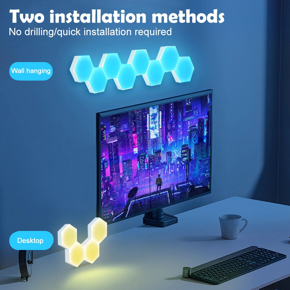 Hexagon RGB LED Light Panels