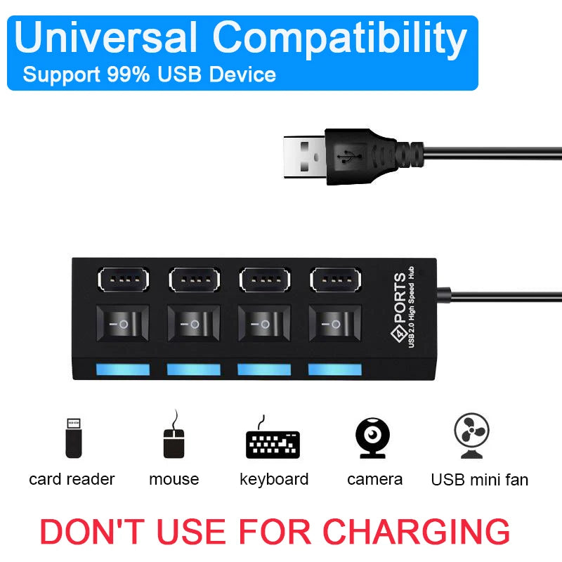 USB 2.0 Hub – 4/7 Port Data Expander