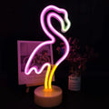 Cactus & Flamingo Cartoon Night Light