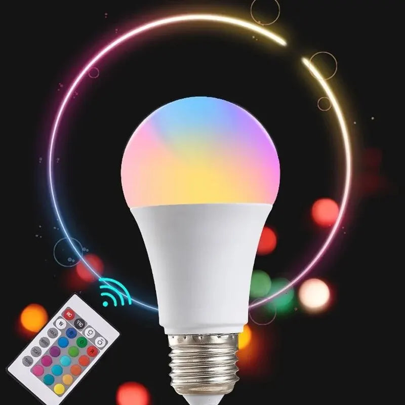 RGB LED Light Bulb with Remote