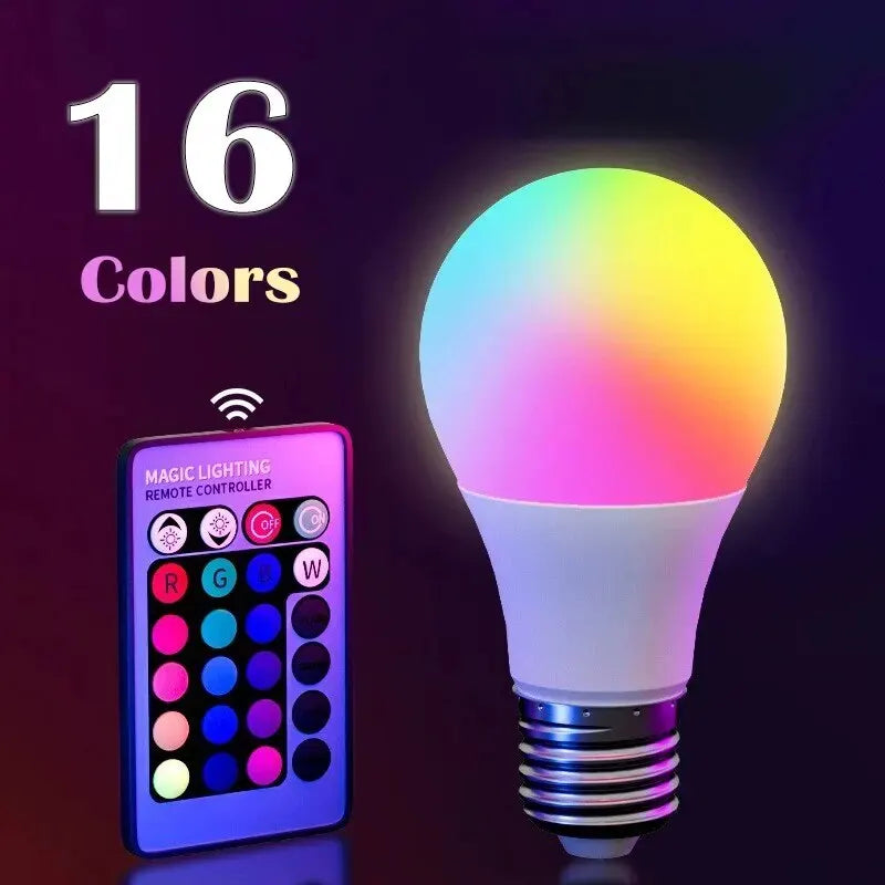 RGB LED Light Bulb with Remote