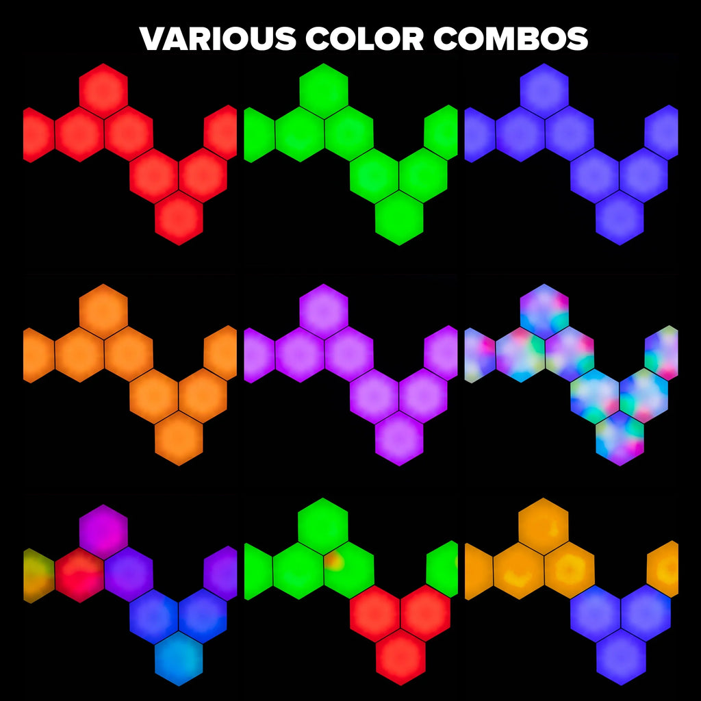 RGBIC Hexagon Lights 8 Count